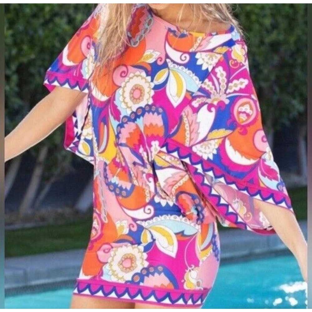 Trina Turk Sevilla Swim Tunic Cover Up mini dress small